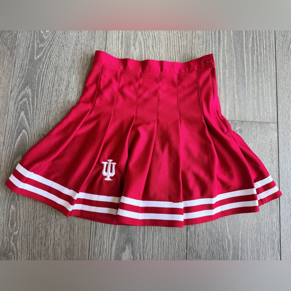 Zoozatz Indiana University IU Hoosiers Pleated Skirt in Red Size XS